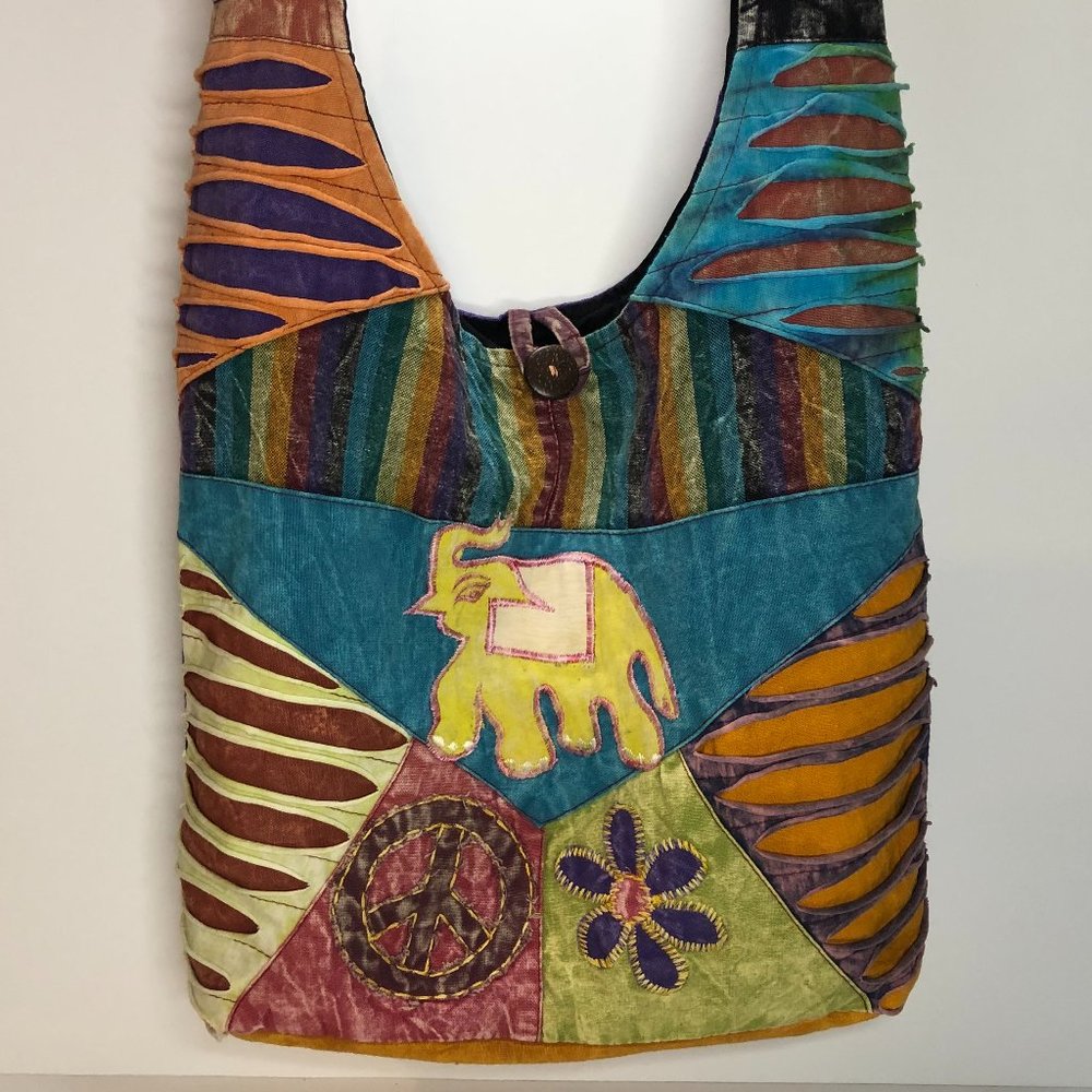 IXCHEL style shoulder/crossbody hippie bag